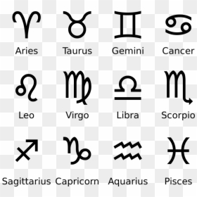 Zodiac Signs, HD Png Download - aquarius symbol png