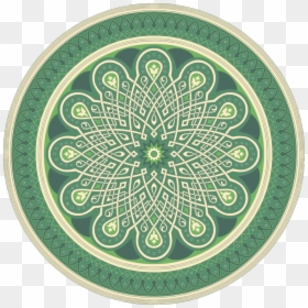 Green Islamic Pattern Png, Transparent Png - circle designs png