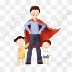 Super Hero Dad Clipart, HD Png Download - kid.png