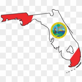 Florida State Flag Map, HD Png Download - arkansas outline png