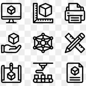 Resume Icons Png, Transparent Png - printer icons png