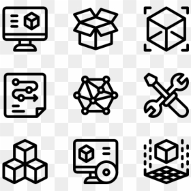White Icons Png, Transparent Png - printer icons png