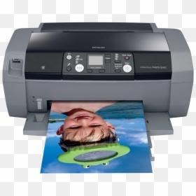 Epson Stylus Photo R245, HD Png Download - printer icons png