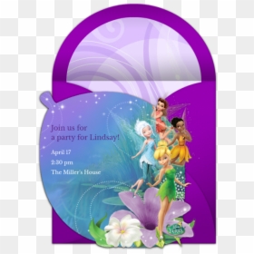 Free Online Tinkerbell Birthday Invitations, HD Png Download - tinkerbell and friends png