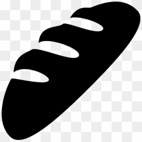 Bread Black And White Png, Transparent Png - bread icon png