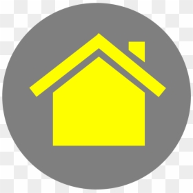 Blue Home Icon Png, Transparent Png - home button icon png