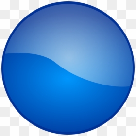 Blue Glossy Button Png, Transparent Png - home button icon png