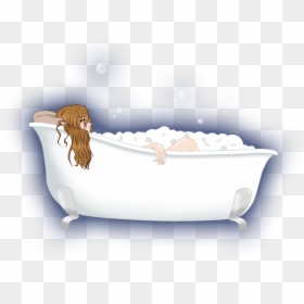 Bubble Bath, HD Png Download - bath tub png