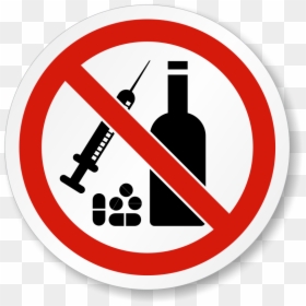 Stop Drugs And Alcohol, HD Png Download - no alcohol png