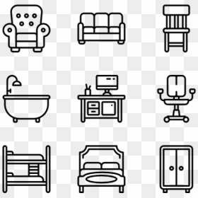 Cafe Icons, HD Png Download - furniture icon png
