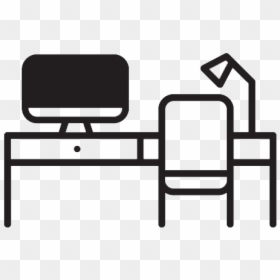 Desk Icon Transparent White, HD Png Download - furniture icon png