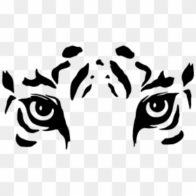 Tiger Eyes Black And White, HD Png Download - white eyes png