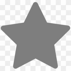 Grey Star Icon Png, Transparent Png - star icon png transparent background
