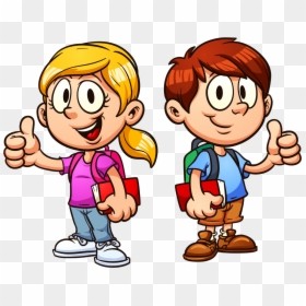 Student Thumbs Up Clipart, HD Png Download - school kids png
