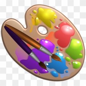 Paint Tray Clip Art, HD Png Download - paintings png