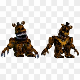 Nightmare Golden Freddy , Png Download - Fnaf Nightmare Golden Freddy, Transparent Png - nightmare freddy png