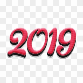 2019, Stylist Pink Text Effects New Year Text - Png 2019, Transparent Png - png effects new