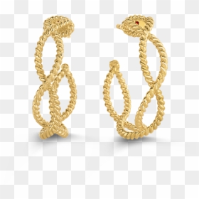 Roberto Coin Hoop Earrings - Earrings, HD Png Download - hoop earrings png