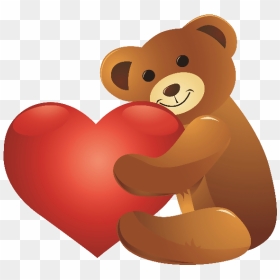 Valentines Day Teddy Clip - Teddy Bear Png Clipart, Transparent Png - valentines teddy bear png