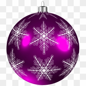 Beautiful Purple Christmas Ball Png Clip - Purple Christmas Ornaments Clipart, Transparent Png - gold christmas balls png