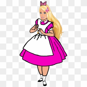 Barbie In Wonderland By Darthranner83 - Fictional Girls As Alice In Wonderland, HD Png Download - barbie girl png