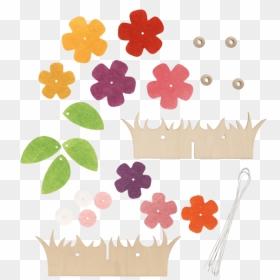 Diy Plate Divider "flower Meadow, HD Png Download - pink divider png