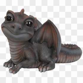 Pet Pal Baby Grey Red Dragon Resin Garden Ornament - Vivid Arts, HD Png Download - baby dragon png