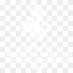Queen Award For Export Achievement Logo Black And White - Johns Hopkins Logo White, HD Png Download - achievement png