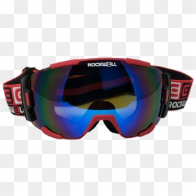 Red W/flash Blue Lens - Goggles, HD Png Download - blue lens png