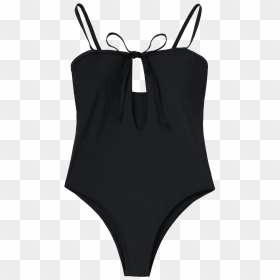 One Piece Keyhole High Leg Swimwear Chinlon For Women - Maillot, HD Png Download - leg piece png