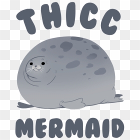 Thicc Mermaid Seal, HD Png Download - mermaid png tumblr