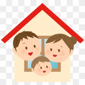 House Home Family Clipart - Cartoon, HD Png Download - home .png