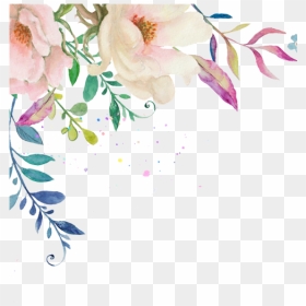 Flower Bouquet Wedding Watercolour Watercolor Ink Invitation - Watercolor Flowers White Background, HD Png Download - flower boke png