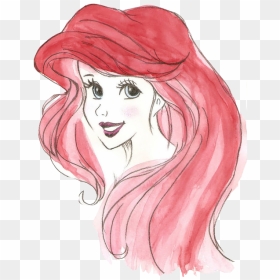 The Little Mermaid, Ariel, And Disney Image - Little Mermaid Watercolor, HD Png Download - mermaid png tumblr