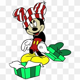 Disney Christmas Mickey Mouse Png Photo - Disney Clip Art Merry Christmas, Transparent Png - disney cartoon png