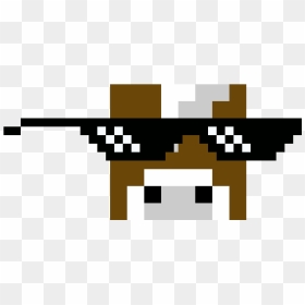 Transparent Pixel Glasses Png, Png Download - minecraft cow png