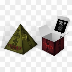 Pyramid Tea Bags Mockup, HD Png Download - box design png