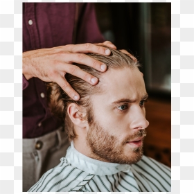 Hipster Guy Has Hair Cut Consultation - Male, HD Png Download - mens hairstyle png