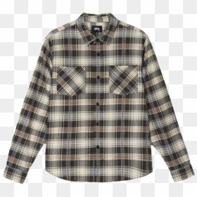 Stussy Lawrence Plaid Shirt Black Preview - Stussy Lawrence Plaid Shirt, HD Png Download - plaid png