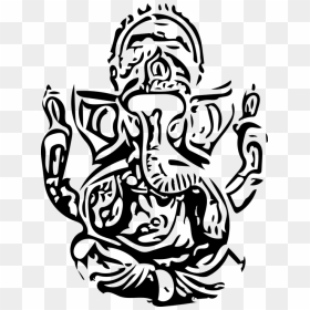 Ganesha Vector, HD Png Download - indian god png