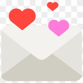 Love Letter Emoji Clipart - Heart, HD Png Download - smiley love png