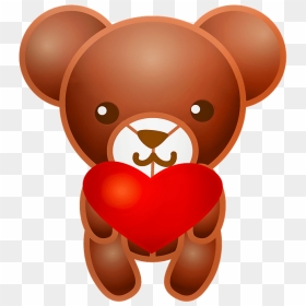 Valentine"s Day Bear Clipart - Valentine's Day, HD Png Download - valentines teddy bear png