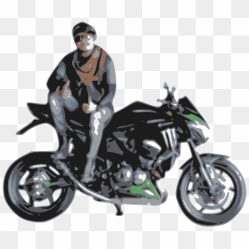 Motorcycle Rider Png - Motor Bike Rider Cartoon, Transparent Png - motorbike riding png