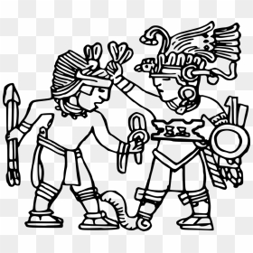 Aztec People Clipart Black And White, HD Png Download - human figures png