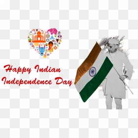 Happy Indian Independence Day Png Free Pic - Illustration, Transparent Png - independence day png images