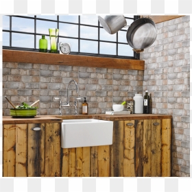 Ceramic Tiles Brick Effect, HD Png Download - wall png hd