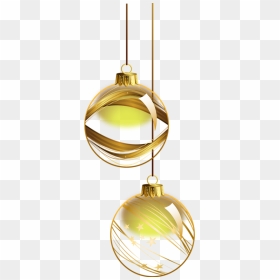 Boules De Noël Dorées Png - Gold Noel, Transparent Png - gold christmas balls png