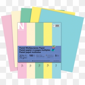 Neenah Pastel Multipurpose Assorted Colour Paper , - Paper, HD Png Download - colour paper png