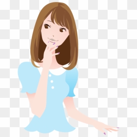 Woman Computer Icons Girl Drawing Encapsulated Postscript - Beautiful Girl Clipart Png, Transparent Png - lady finger png