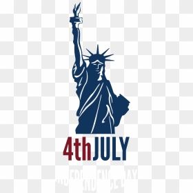 4th July Independence Day With Statue Of Liberty Png - Statue Of Liberty National Monument, Transparent Png - independence day png images
